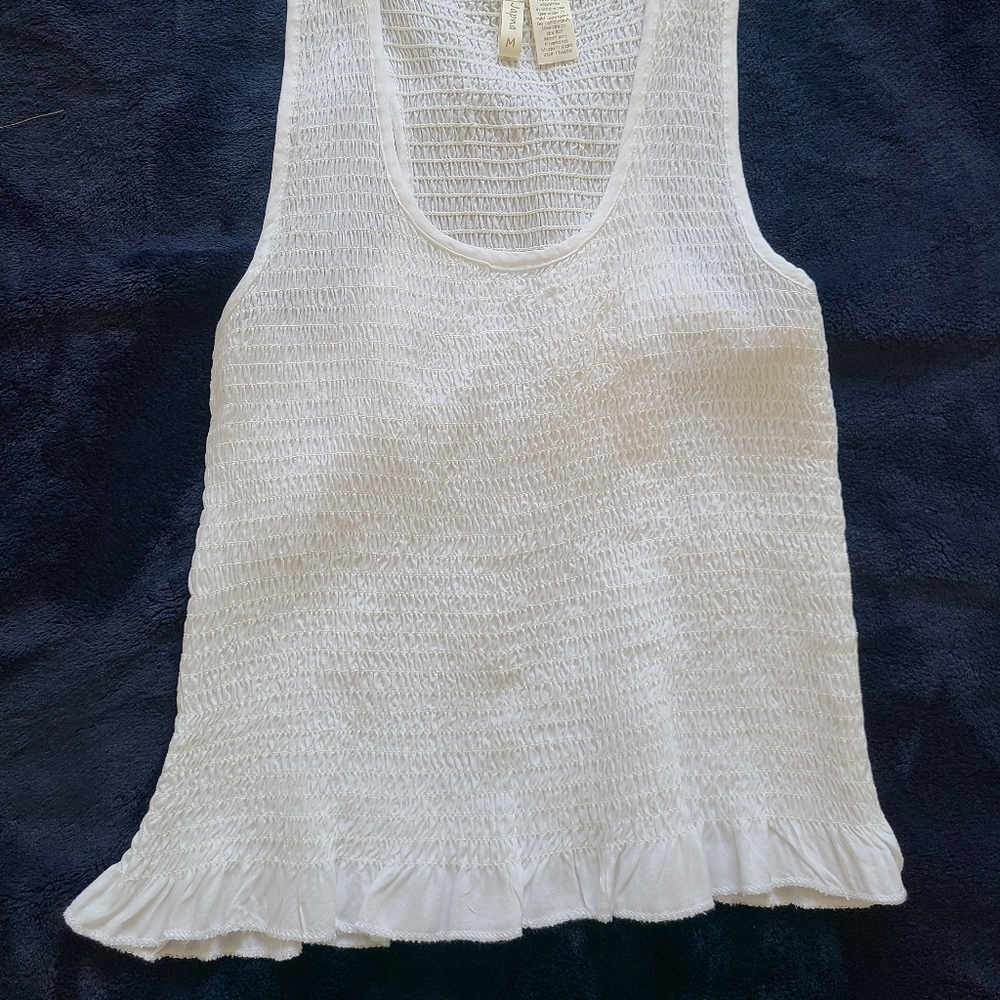 Scrunched crop top tank